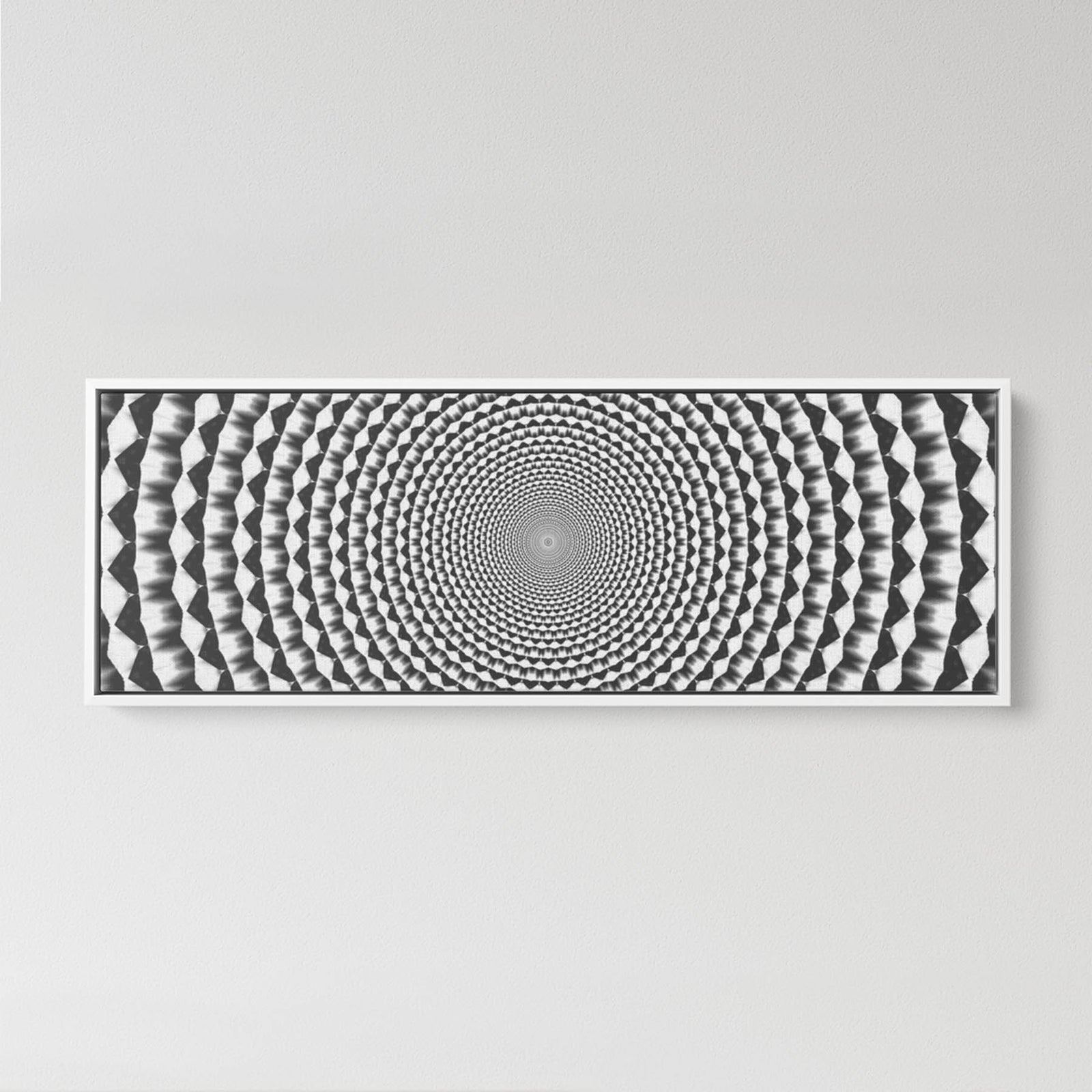 Optical Illusions Panoramic Framed Canvas (#3946)