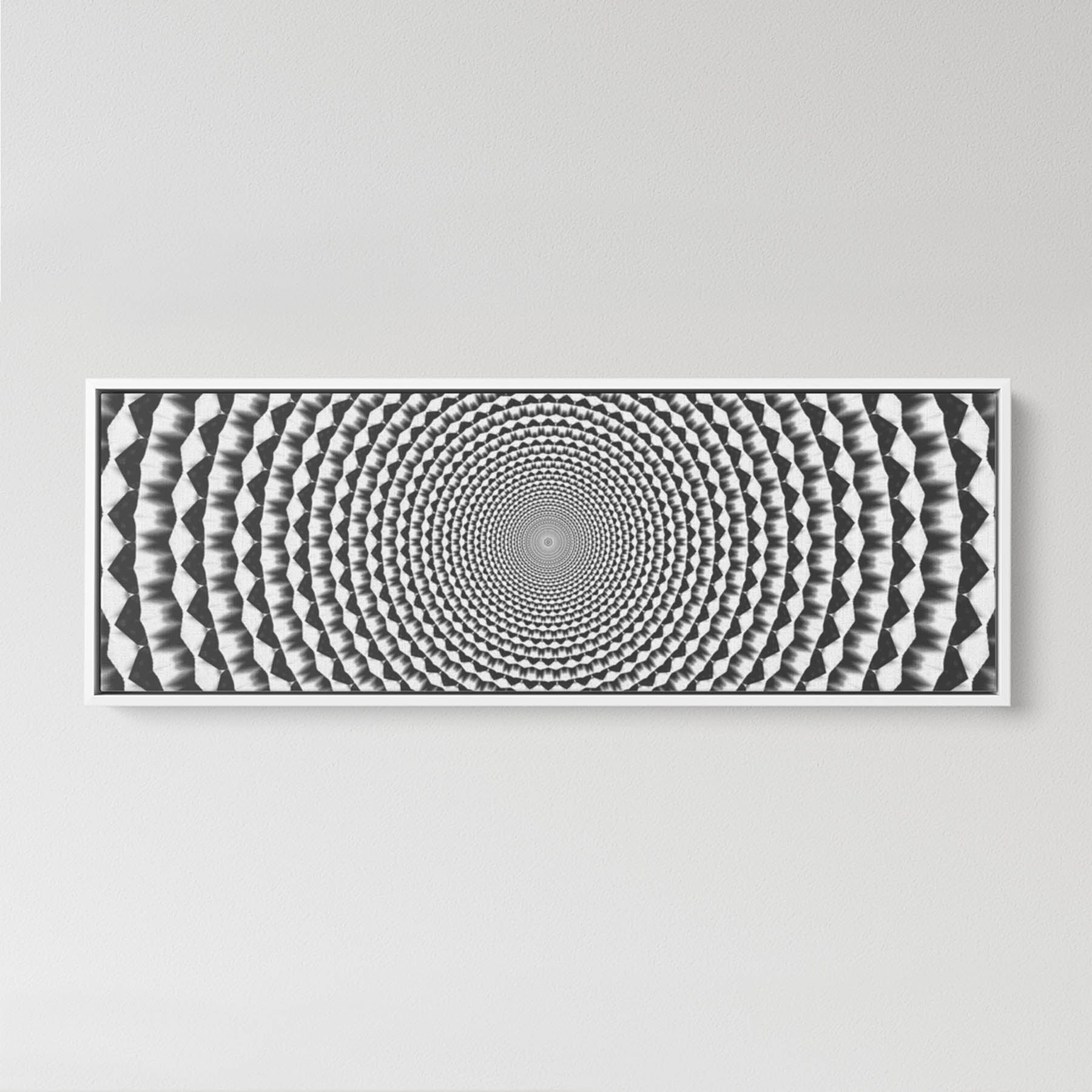 Optical Illusions Panoramic Framed Canvas (#3946)