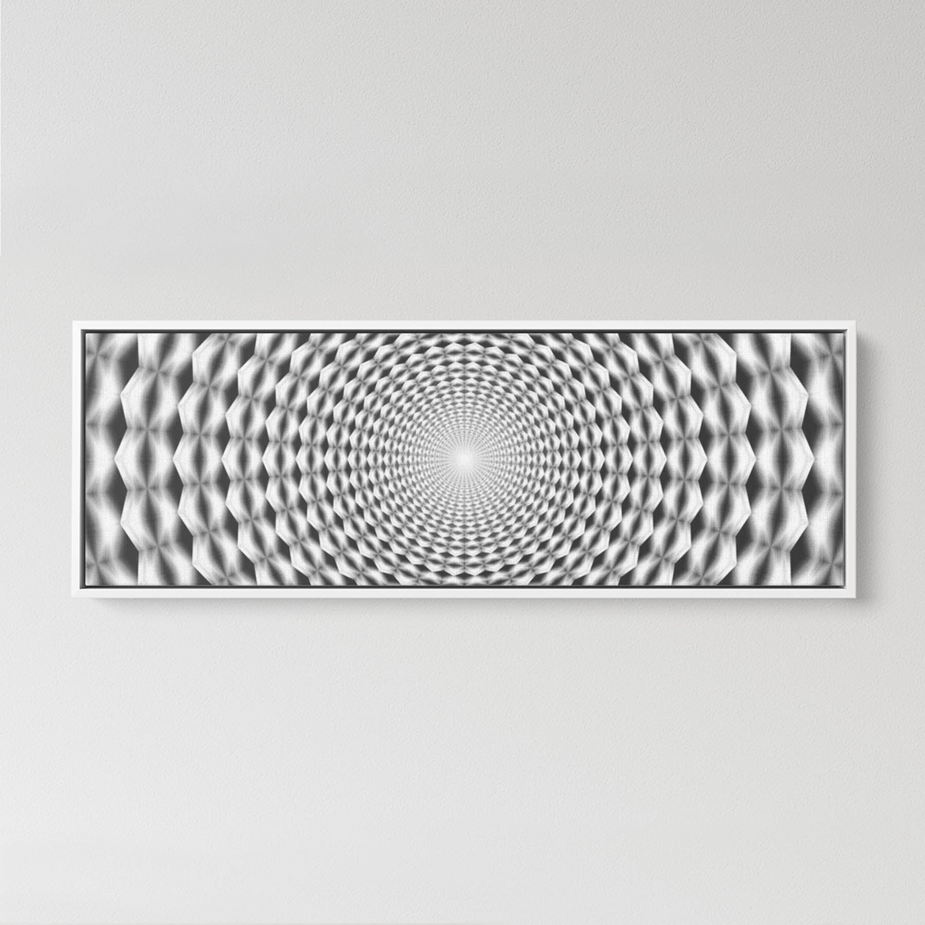 Timeless Sacred Geometry - Panoramic Framed Canvas (#4121)