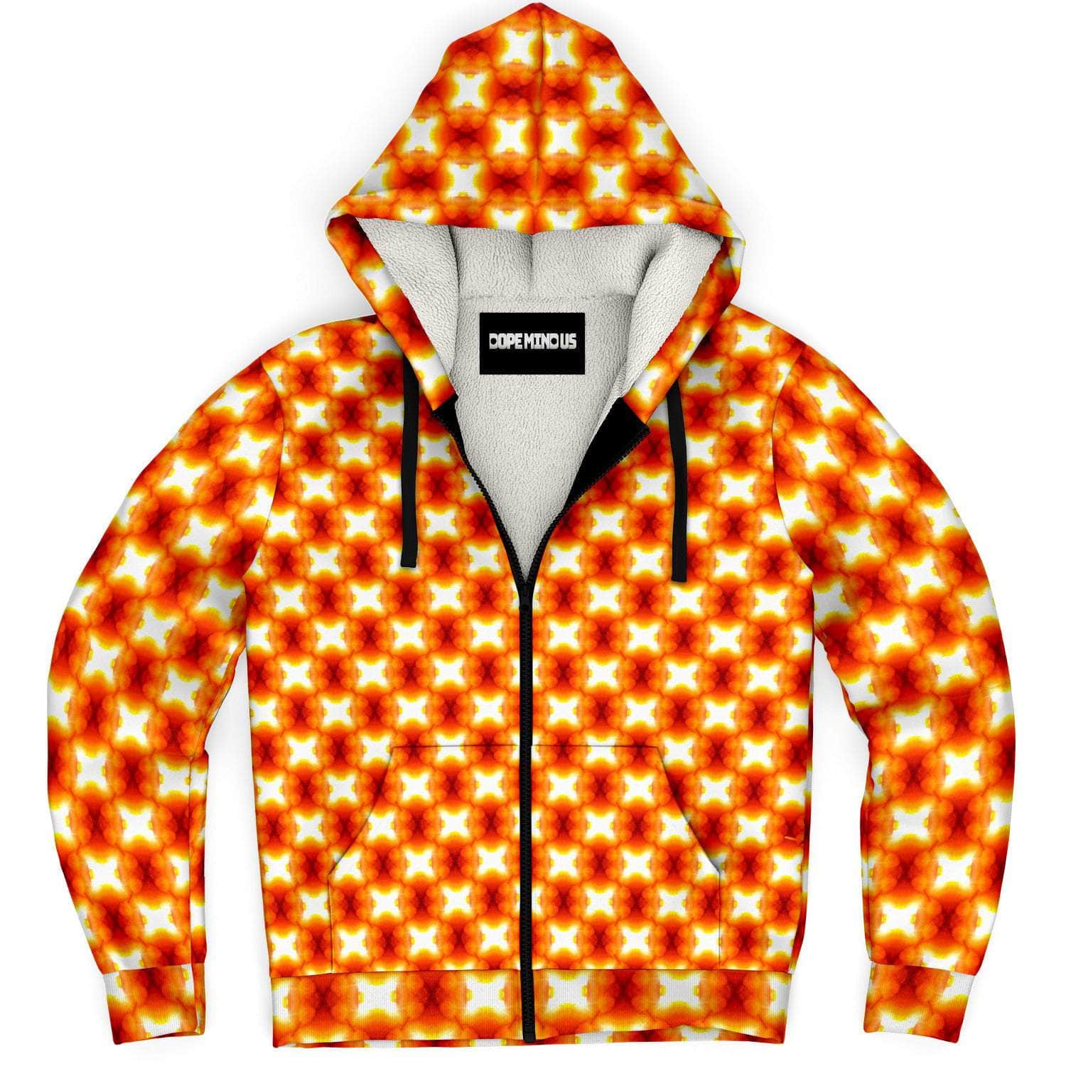 Lava Gold microfleece zip-up hoodie (#4823)