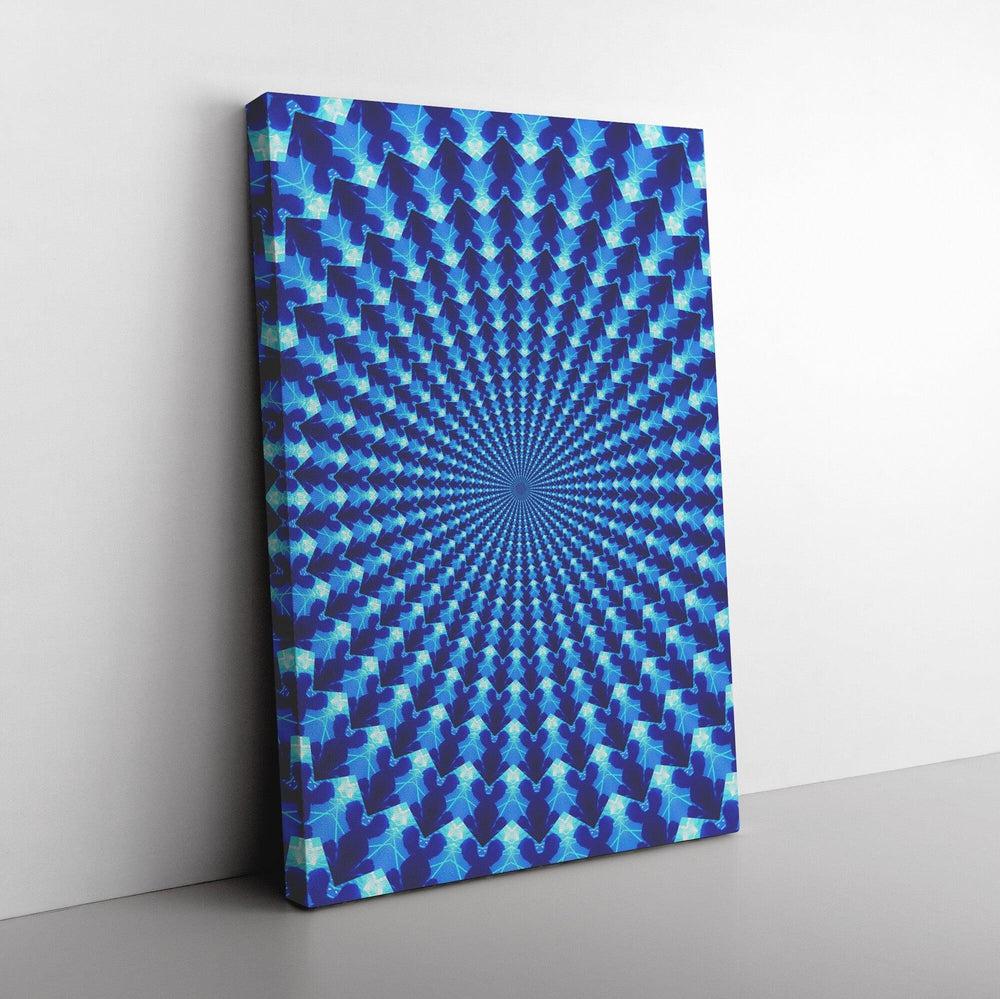 United Blue Mandala Canvas Wrap (#4981)